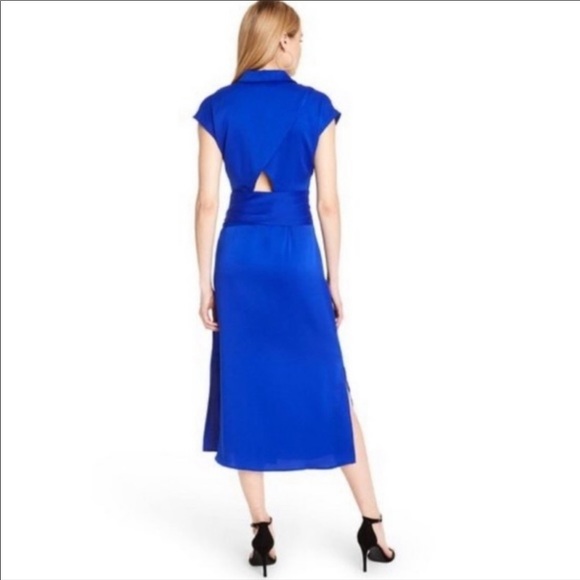 cushnie Dresses & Skirts - Women's Tie-Front Shirtdress CUSHNIE Royal Blue XS